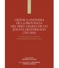 CRONICA ANONIMA DE LA PROVINCIA DEL PERU DIARIO DE UN JESUITA DESTERRA