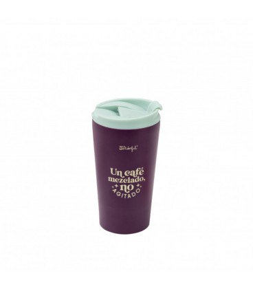 TAZA TAKE AWAY TERMICA UN CAFE MEZCLADO NO AGITADO