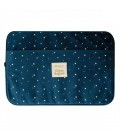 LAPTOP SLEEVE 13 14 VELVET BLUE GLAM & GLOW