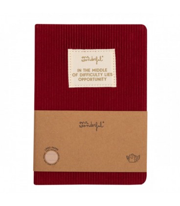 LIBRETA A6 PANA BERENJENA IN THE MIDDLE OF DIFFICULTY LIES OPPORTUNITY