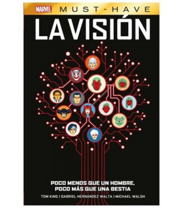 MARVEL MUST HAVE LA VISION POCO MENOS QUE UN HOMBRE POCO MAS QUE UNA B