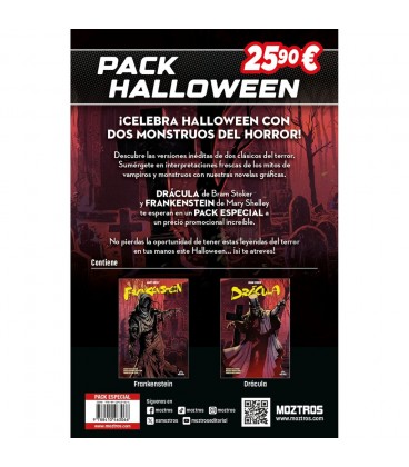 PACK HALLOWEEN DRACULA & FRANKENSTEIN (2 VOLS)