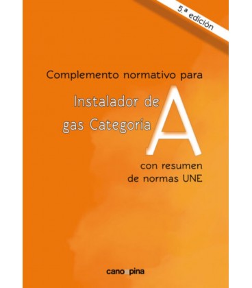 INSTALADOR DE GAS CATEGORIA A 5 EDICION