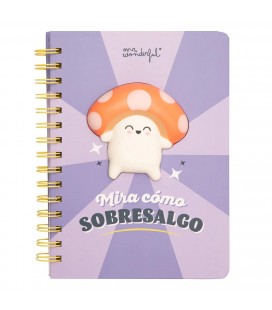 LIBRETA A5 3D SQUISHY MIRA COMO SOBRESALGO
