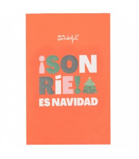 POSTAL NAVIDAD SONRIE! ES NAVIDAD