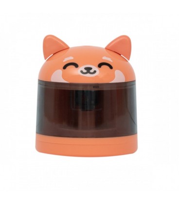 SACAPUNTAS ELECTRICO PANDA ROJO