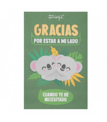 POSTAL GRACIAS POR ESTAR A MI LADO CUANDO TE HE NECESITADO