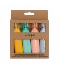 SET DE 4 SUBRAYADORES CON TINTA DE PURPURINA SHINE ON!