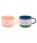 SET DE 2 TAZAS APILABLES - TE TENGO MAS GANAS QUE AL CAFE DE LAS MAÑAN