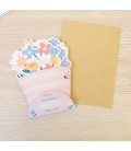 FLOWER BOUQUET POSTCARD - YOU DESERVE AN ENTIRE GARDEN. MUM, I LOVE YO
