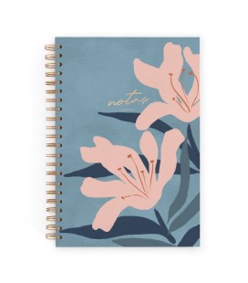 CUADERNO CHARUCA INTERIOR PUNTOS. GRANDE. BLUE BLOOM. A4