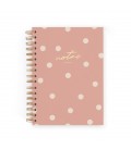 CUADERNO CHARUCA INTERIOR PUNTOS. MEDIANO. DUSTY PINK. A5