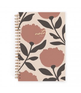 CUADERNO CHARUCA INTERIOR PUNTOS. GRANDE. VINTAGE FLOWERS. A4