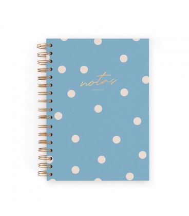 CUADERNO CHARUCA INTERIOR PUNTOS. MEDIANO. ELEGANT BLUE.A5