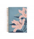 CUADERNO CHARUCA INTERIOR PUNTOS. MEDIANO. BLUE BLOOM. A5