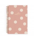 CUADERNO CHARUCA INTERIOR PUNTOS. GRANDE. DUSTY PINK. A4