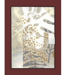 LIBRETA ARTESANAL PERGAMINO TELA OCRE