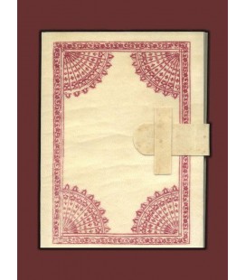 LIBRETA ARTESANAL PERGAMINO ABANICO