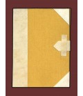 LIBRETA ARTESANAL PERGAMINO TELA AMARILLA