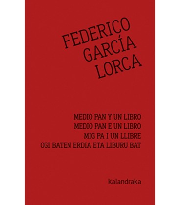 MEDIO PAN Y UN LIBRO (CASTELLANO/GALLEGO/CATALAN/EUSKERA)