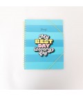 CARPETA ESPIRAL HOJAS TRANSPARENTES - MY BEST DAY IS EVERY DAY