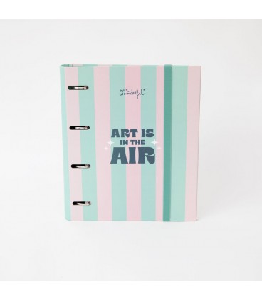 CARPETA CON ANILLAS Y FOLIOS - ART IS IN THE AIR