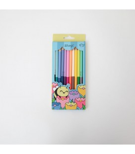 LAPICES DE COLORES CON DOBLE PUNTA Y TRIPLE DIVERSION