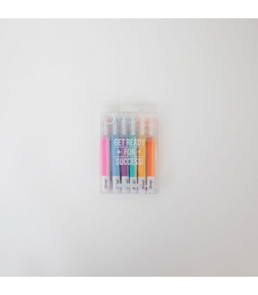 SET DE SUBRAYADORES DE DOBLE TINTA PARA IDEAS DESTACADAS