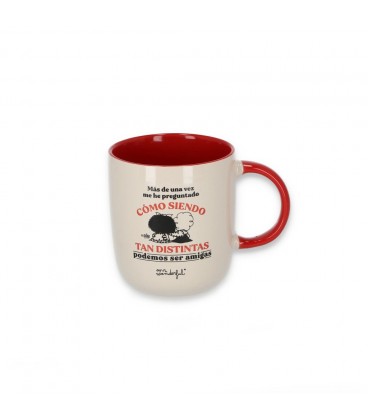 TAZA MAFALDA - COMO SIENDO TAN DISTINTAS PODEMOS SER TAN AMIGAS
