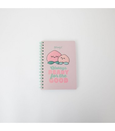 LIBRETA A5 3D MELOCOTON - ALWAYS READY FOR THE GOOD