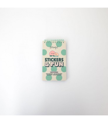 BLOC DE PEGATINAS TRANSPARENTES - STICKERS & FUN