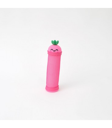 ESTUCHE DE SILICONA CON REJILLA - REMOLACHA