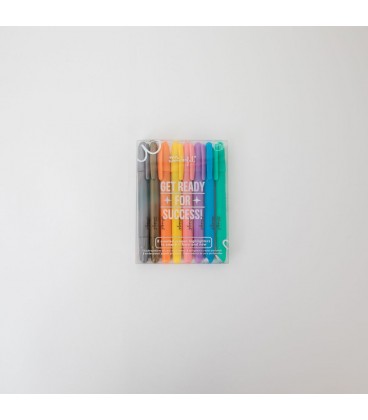 KIT DE 8 SUBRAYADORES DE CERA CON AROMAS PARA TRIUNFAR AQUI Y AHORA