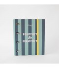 CARPETA CON ANILLAS Y FOLIOS - POSITIVITY & CREATIVITY