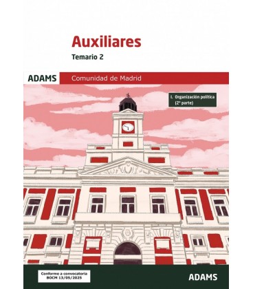 TEMARIO 2 AUXILIARES ADMINISTRATIVOS DE LA COMUNIDAD DE MADRID