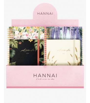 EXPOSITOR AGENDAS ANUALES 12 PCS -1 DE CADA HANNAI