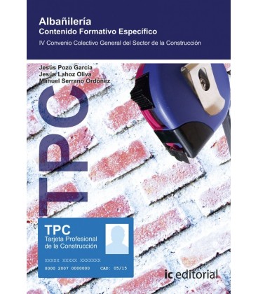 TPC - ALBANILERIA. CONTENIDO FORMATIVO ESPECIFICO