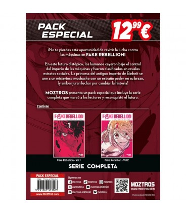 FAKE REBELLION PACK ESPECIAL DE 2 TOMOS