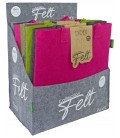 EXPOSITOR BOLSA FIELTRO COLORES 12 PCS SURTIDO