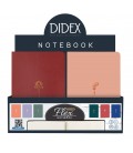 EXPOSITOR NOTEBOOK FLEX GOLD 12 PCS SURTIDO