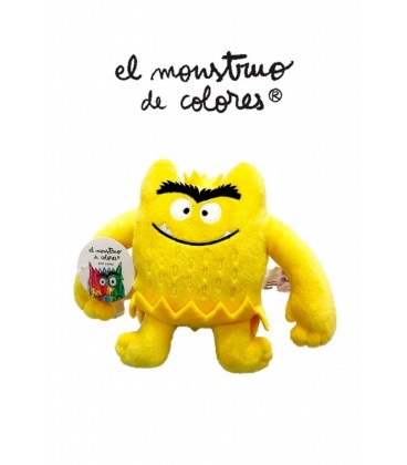 MONSTRUO DE COLORES PELUCHE AMARILLO (15 CM) ALEGRIA