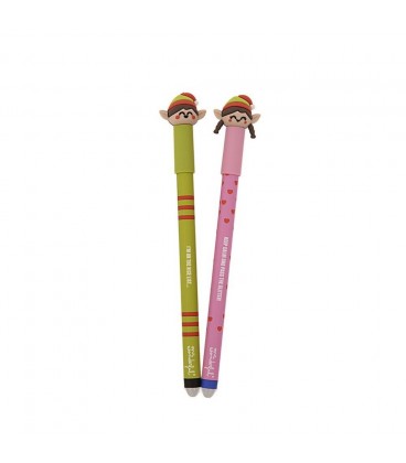 SET DE 3 BOLIS BORRABLES BO-BO (LOTE DE 6) - ELFO Y ELFA