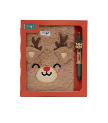 SET DE CUADERNO A5 BLANDO Y LAPIZ MULTICOLOR RENO