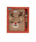 SET DE CUADERNO A5 BLANDO Y LAPIZ MULTICOLOR RENO