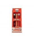 SET DE 3 BOLIS BORRABLES BO-BO (LOTE DE 6) - SANTA CLAUS PINGÜINO Y RE