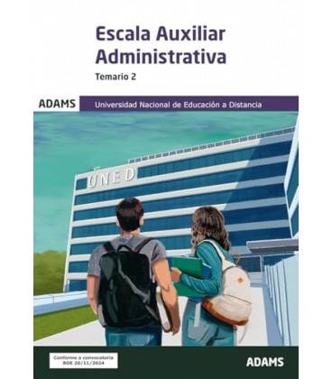 TEMARIO 2 ESCALA AUXILIAR UNIVERSIDAD A DISTANCIA (UNED)