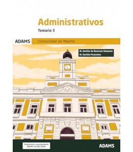TEMARIO 3 ADMINISTRATIVOS DE LA COMUNIDAD DE MADRID