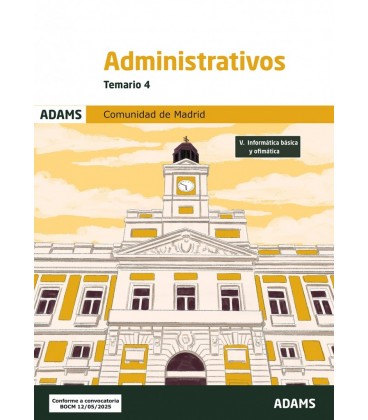 TEMARIO 4 ADMINISTRATIVOS COMUNIDAD DE MADRID