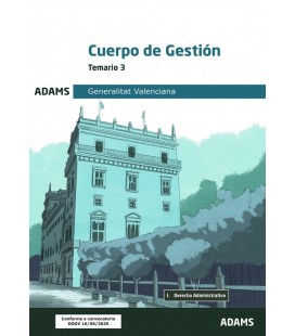 TEMARIO 3 CUERPO DE GESTION DE LA ADMINISTRACION DE LA GENERALITAT VAL