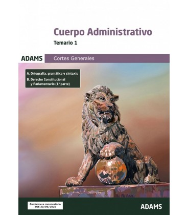 TEMARIO 1 ADMINISTRATIVOS DE LAS CORTES GENERALES